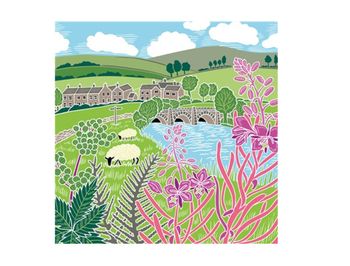 The Art File - Countryside Village Card - Kate Heiss