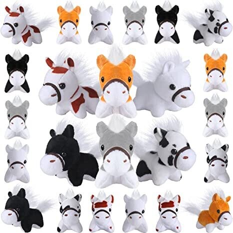 Mini Plush Toy Horse  1 each