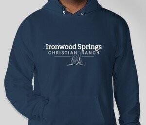 Navy Blue Hooded Sweatshirt