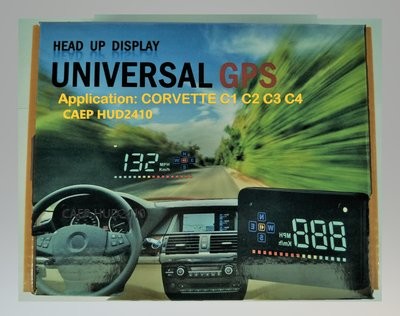 "NEW" CORVETTE HEAD UP SPEED DISPLAY ON WINDSCREEN  GPS
