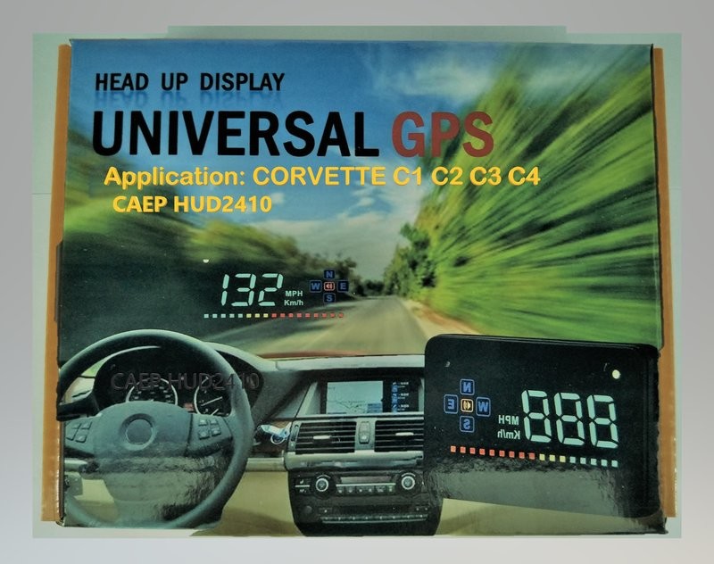 "NEW" CORVETTE HEAD UP SPEED DISPLAY ON WINDSCREEN GPS
