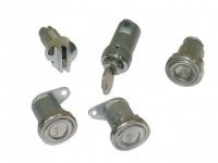 LOCK SET-COMPLETE-DOORS (2), IGNITION, GLOVE BOX AND TRUNK-5 PIECES-56-59 (#E10788)