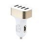 Corvette Crystalhousee Car USB Adapter Charger Charging Metal Socket 4 Port Mobile Phone 4.0A