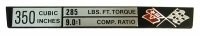 PLATE-ENGINE DATA-CONSOLE-L-82 350-74 (#E1794)