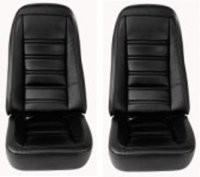 COVER-SEAT-100% LEATHER-EXCEPT PACE CAR-4 PIECES-76-78 (#E6974)
