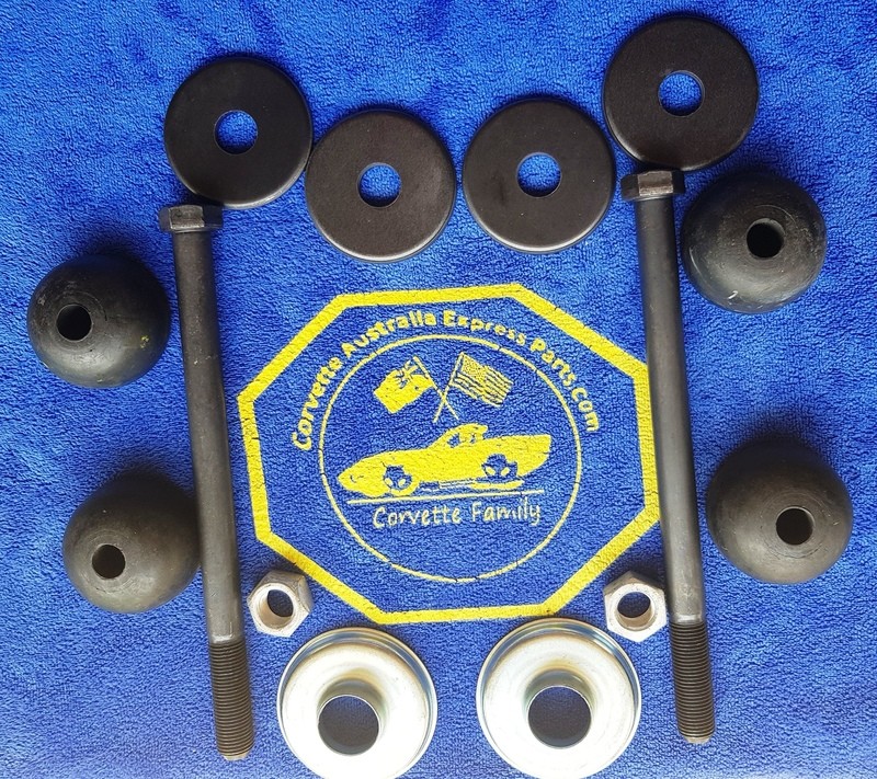 MOUNT KIT-REAR SPRING-RUBBER-EXTENDED BOLTS-2 INCHES LONGER (8