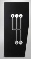 PATTERN-SHIFT-4 SPEED-BLACK AND CHROME-IMPORT-68-76 (#E22155) 5C3