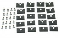 CLIP-HARDTOP REAR WINDOW MOLDING WITH SCREWS-40 PIECES-68-75 (#E19693) 3C4