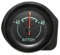 GAUGE-BATTERY-AMMETER-WITH GREEN FACE-68-71 (#E5834) 1F2 GAUGE-BATTERY-AMMETER-WITH GREEN FACE-68-71 (#E5834) 1F2