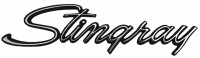 EMBLEM-FRONT SIDE FENDER-STINGRAY EACH-USA-69-73 &amp; 74-76 (#E6810) 5C3