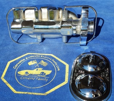 CYLINDER-MASTER-CHROME-WITH POWER BRAKES-68-76 (#E15344) 3A2