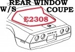 WEATHERSTRIP-REAR WINDOW-COUPE-USA-84-96 E2308