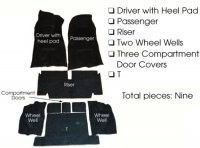 CARPET SET-COMPLETE-80-20 LOOP-WITH PAD-76 (#E5934)