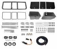 REAR COMPARTMENT PACKAGE-3 DOOR PLASTIC-73-77 (#EC514)