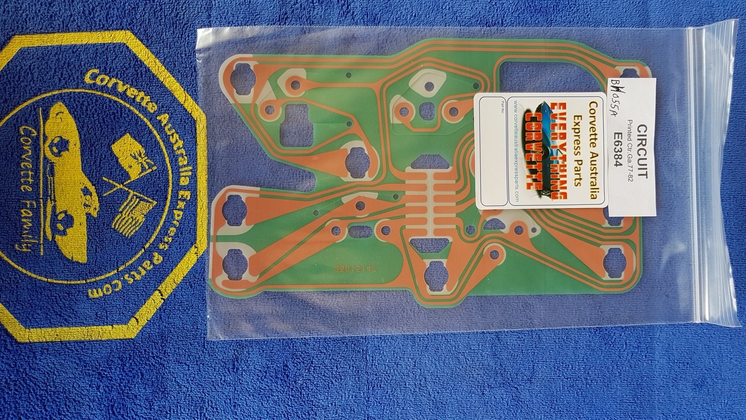 CIRCUIT BOARD-PRINTED-CENTER DASH CONSOLE GAUGES-77-82 (#E6384) 1C3'