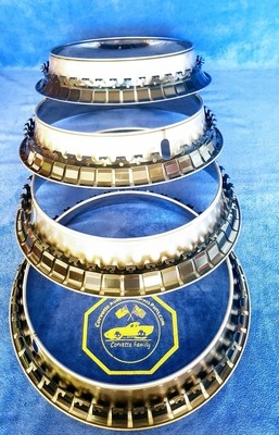 TRIM RING-POLISHED STAINLESS STEEL-IMPORT-SET OF 4 68-82 (#EC217S) T114