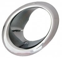BEZEL-EXHAUST-CHROME-LEFT-66-67 (#E3297) BEZEL-EXHAUST-CHROME-LEFT-66-67 (#E3297)