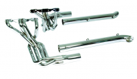 EXHAUST SYSTEM-SIDE-DOUG'S HEADERS-CHROME-BIG BLOCK-4 INCH SIDE TUBES-65-74 (#E20514)
