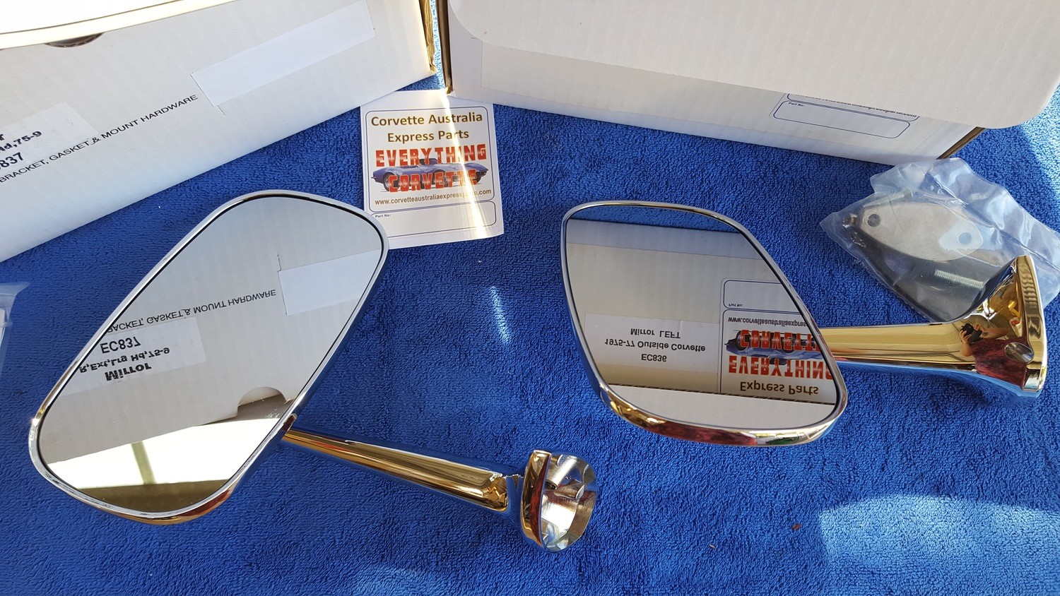 MIRROR-EXTERIOR-LARGE HEAD-INCLUDES MOUNTING HARDWARE-PAIR-75-79 (#E5904) 5A6