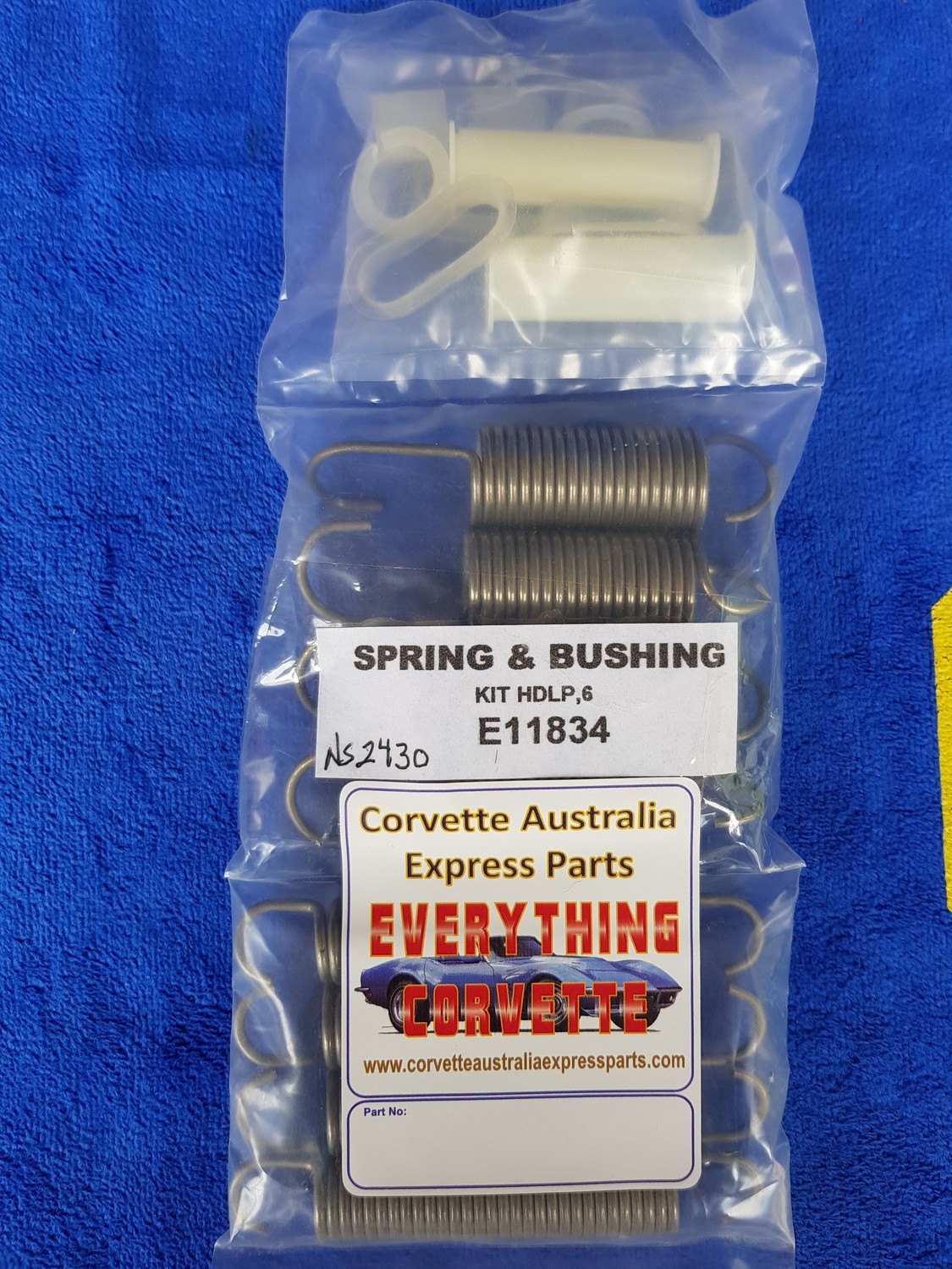 SPRING AND BUSHING KIT-HEADLAMP-20 PIECES-68-82 (#E11834) 4C3