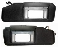 SUNVISOR-LIGHTED WITH VANITY MIRROR-QUALITY REPLACEMENT-PAIR-84-96 (#E12137)