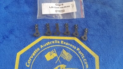 CLIP KIT-DOOR LOCK-CONTROL ROD-LEFT HAND-6 PIECES-68-82 (#E19250) 5A2