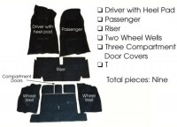 CARPET SET-AUTOMATIC-COUPE-LOOP 80-20-71-75 (#E5931)