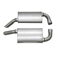 MUFFLER-ALUMINIZED-OVAL-2.5 INCH-PAIR-78 L82-79-82 ALL (#E3665)