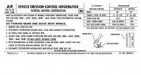 DECAL-EMISSIONS-CODE AR-ALL WITH 270 H.P.-71 (#13609)