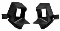 EXTENSION-REAR QUARTER TRIM PANEL-UNPAINTED BLACK GRAINED PLASTIC-COUPE-PAIR-68-73 (#EC222UP)