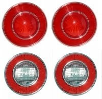 LENS ASSEMBLY-TAIL LAMP AND BACK UP LAMP-USA-4 PIECES-74 (#E12370) 4B1