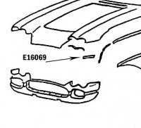 BONDING STRIP-FRONT PANEL TO SURROUND-PRESS MOLDED-WHITE-LEFT HAND-58-61 (#E16069)