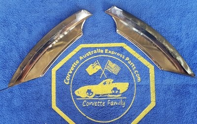 MOLDING KIT-WINDSHIELD-LOWER OUTER CORNER ON FENDER-PAIR-68-72 (#E2340) 3C4