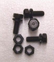 BOLT SET-A ARM BUMPER-LOWER-WITH ANCHOR HEADMARK-WITH WASHERS-8 PIECES-63-82 (#E15240) 2D2