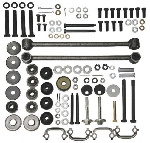 SUSPENSION KIT-REAR MOUNT INCLUDES BUSHINGS AND STRUT RODS-65-68 (#E7743)
