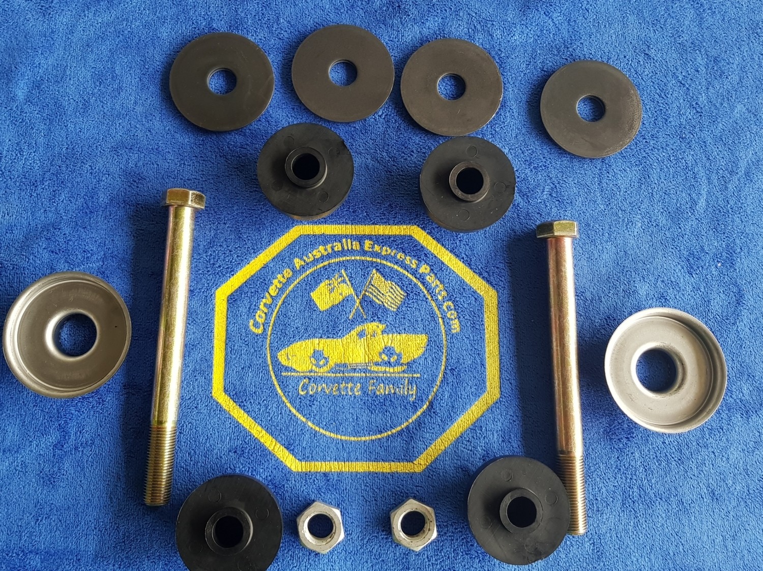 MOUNT KIT-REAR SPRING-14 PIECES-POLYURETHANE-REPLACEMENT STYLE BOLTS-63-82 (#E18215) 2C4