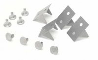 RETAINER SET-UNDERBODY TUNNEL INSULATOR-WITH RIVETS-12 PIECES-63-75 (#E4071)