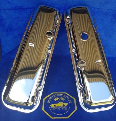 BIG BLOCK COVER-VALVE-CHROME-IMPORT-PAIR- (#E6329) 5B6-4AA1