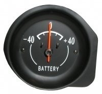 GAUGE-BATTERY-AMMETER-WITH WHITE FACE-72-74 (#E6284)
