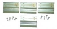 BRACKET SET-KICK PANEL-4 BRACKETS-8 RIVETS-56-62 (#E12883) BRACKET SET-KICK PANEL-4 BRACKETS-8 RIVETS-56-62 (#E12883)