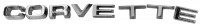 EMBLEM SET-REAR LETTERS-CORVETTE-8 PIECES-IMPORT-74-75 (#E9313B)  5C3