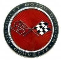 EMBLEM-FRONT-WITH FASTENERS-73-74 (#E3055)