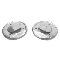 SHIELD-REAR PLENUM-DRAIN-COUPE-STAINLESS STEEL-PAIR-68-75 (#E6488)