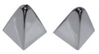 CAP-HARDTOP END-STAINLESS STEEL-PAIR-68-75 (#E6503)