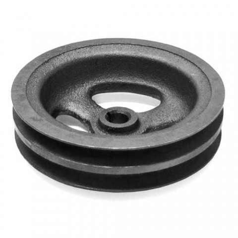 PULLEY-POWER STEERING-396-427-454 -2 GROOVE-CAST-65-74 (#E8852) 2A2