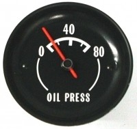 GAUGE-OIL PRESSURE-80 LBS.-ELECTRIC-74 (#E12411) 1F2