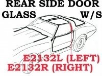 WEATHERSTRIP-REAR SIDE DOOR GLASS-USA-RIGHT-78-82 (#E2132R) 4B3