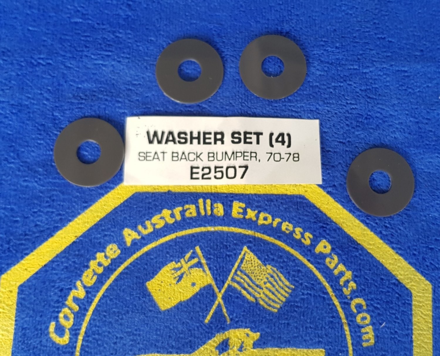 WASHER SET-SEAT BACK BUMPER-4 PIECES-70-78 (#E2507) 5A4