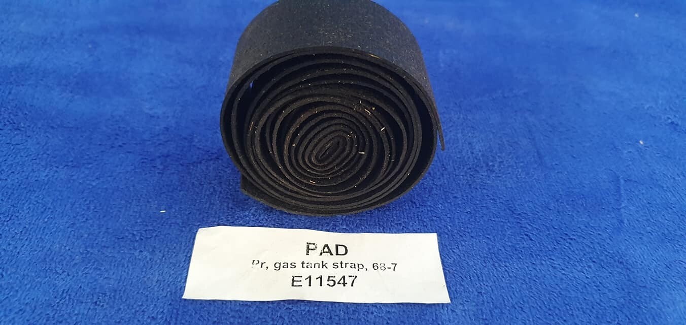 PAD-GAS TANK STRAP-PAIR-68-77 (#E11547) 4B5