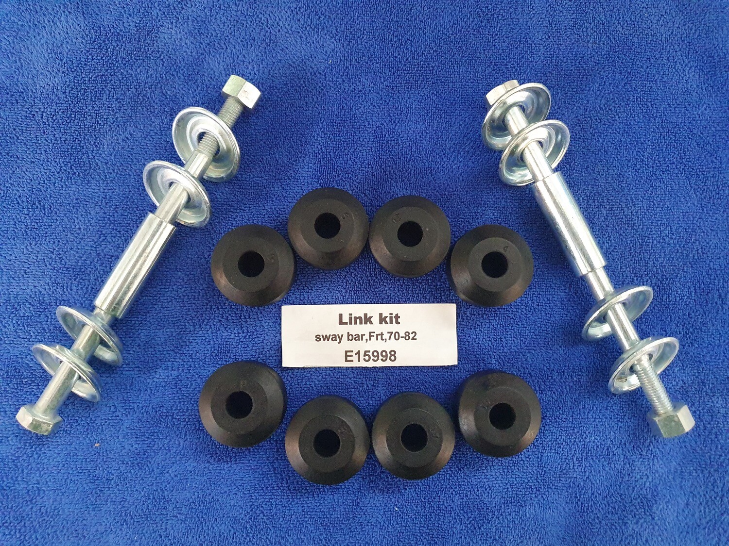 LINK KIT-SWAY BAR-FRONT-WB HEADMARK WITH CORRECT FONT-CORRECT WASHERS70-82 (#E15998) 2D2